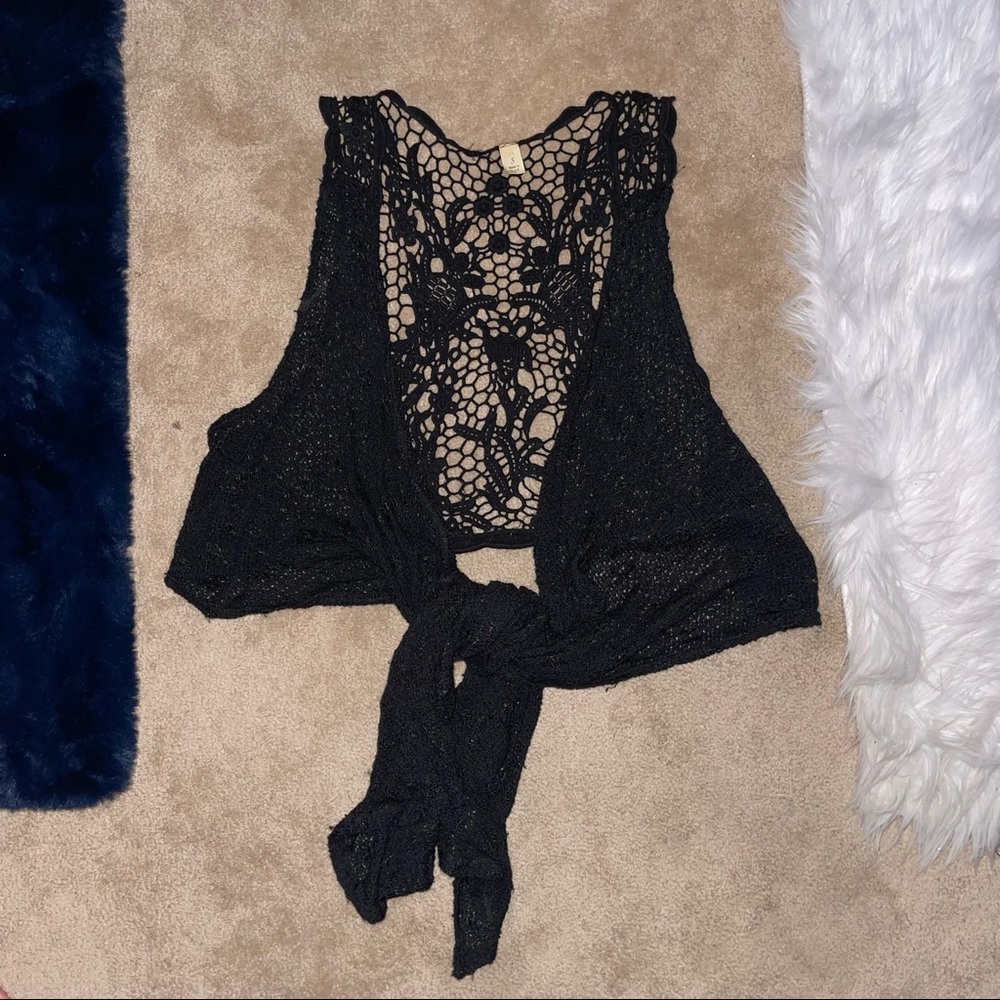 Black wrap top